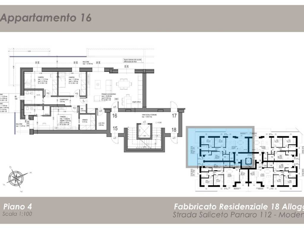 Attico / mansarda a Modena in Strada Saliceto Panaro, 112 - Foto 2
