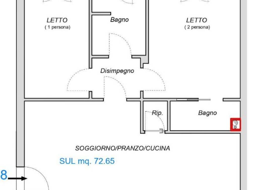 Appartamento a Fano in viale Dante Alighieri - Foto 2