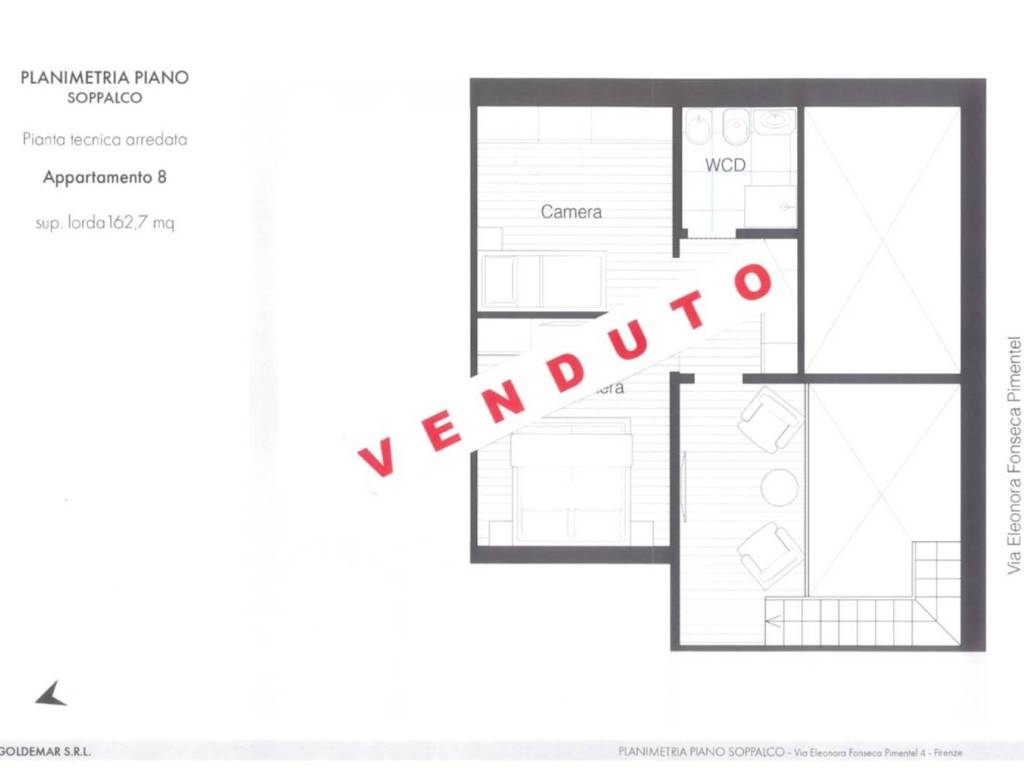 Appartamento a Firenze in Via Eleonora Fonseca Pimentel, 4 - Foto 2