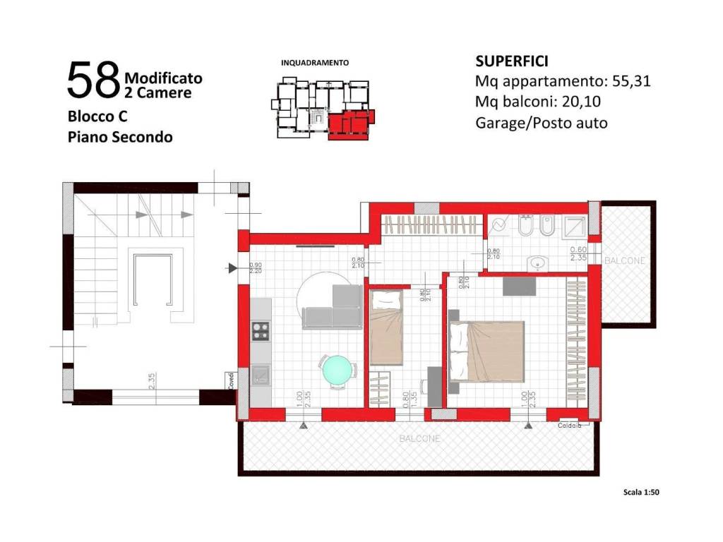 Appartamento a Pesaro in Via Lago Maggiore, 72 - Foto 2