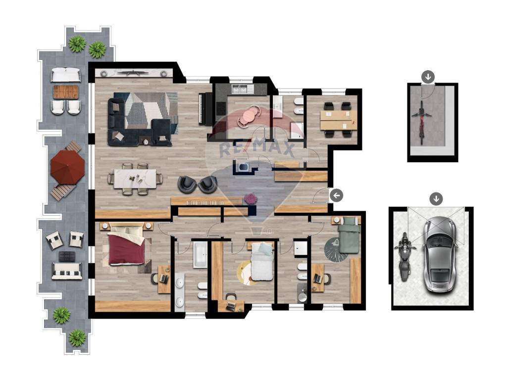 Appartamento a Bergamo in Viale vittorio Emanuele II, 23 - Foto 3