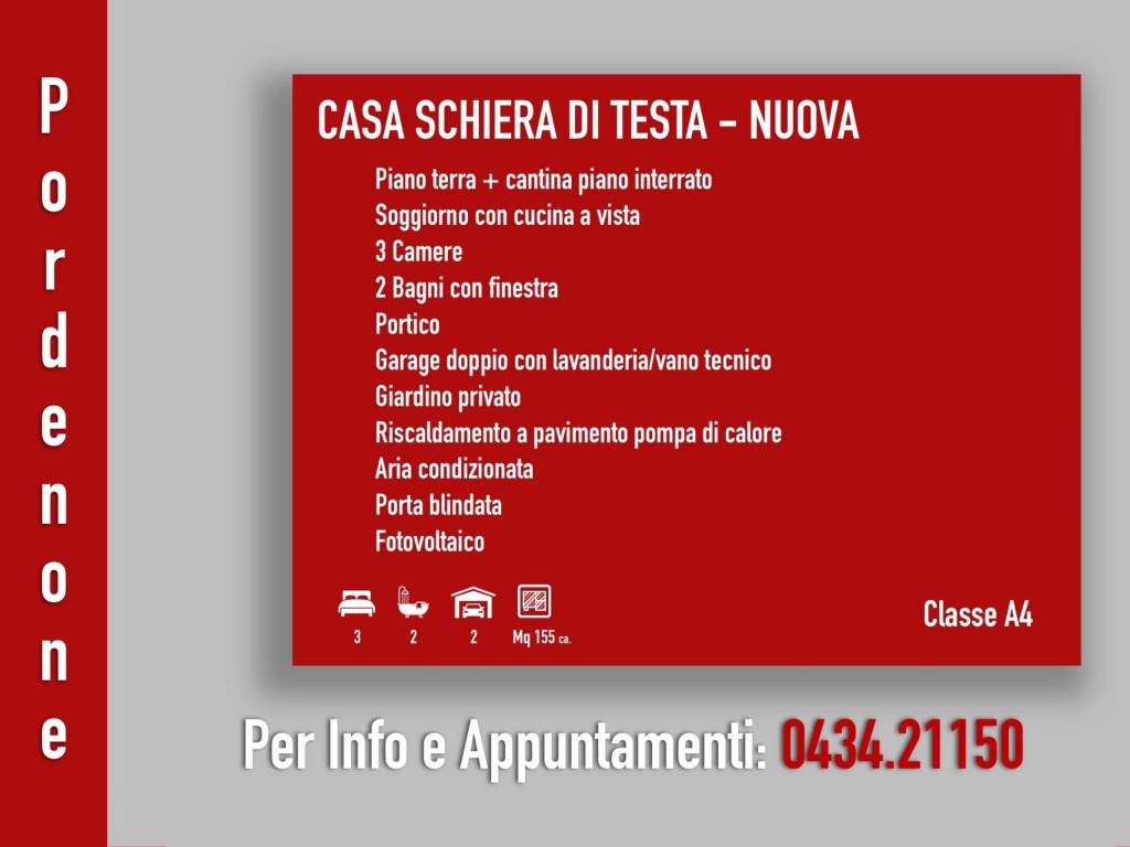 Villetta a schiera a Pordenone in Via Stradelle - Foto 2
