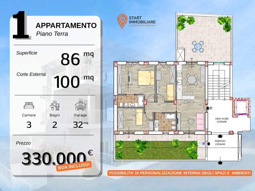 Appartamento a Civitanova marche in Via Tiziano Vecellio, 16 - Foto 3