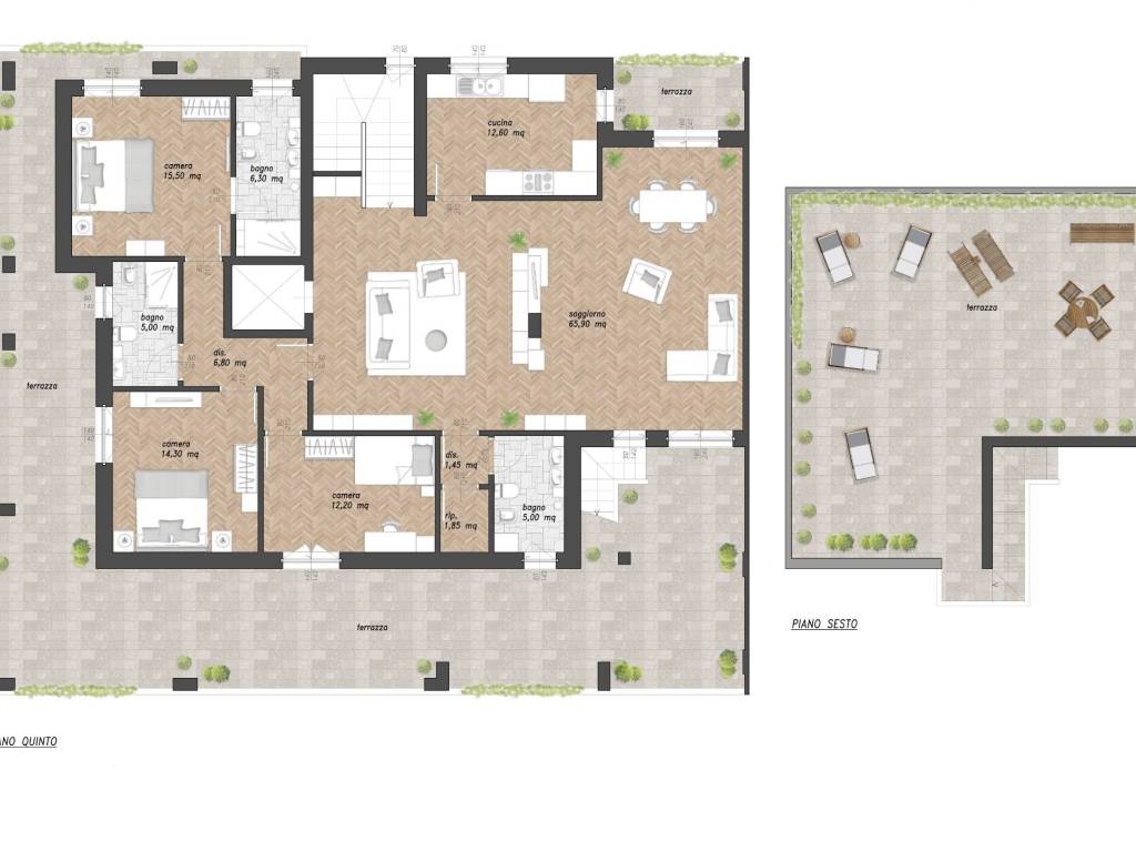 Attico / mansarda a Prato in Via Giuseppe Valentini - Foto 3