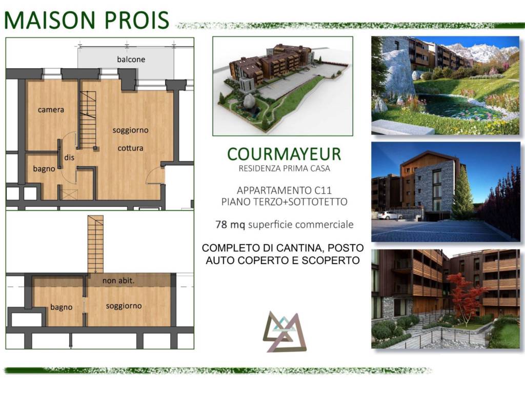 Appartamento a Courmayeur in Strada Larzey, 27 - Foto 3