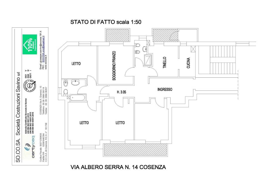 Appartamento a Cosenza in Via Alberto Serra, 14 - Foto 2