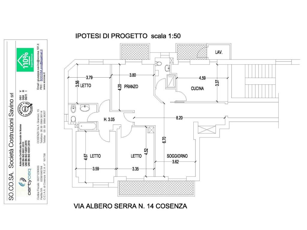 Appartamento a Cosenza in Via Alberto Serra, 14 - Foto 3
