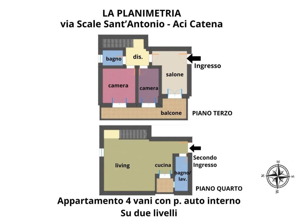 Appartamento a Aci catena in Via Scale Sant'Antonio - Foto 5