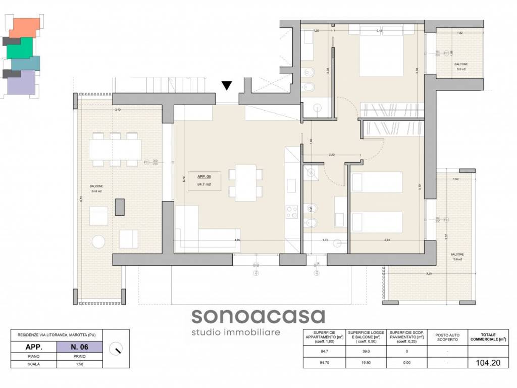 Appartamento a Mondolfo in via Litoranea, 186 - Foto 2