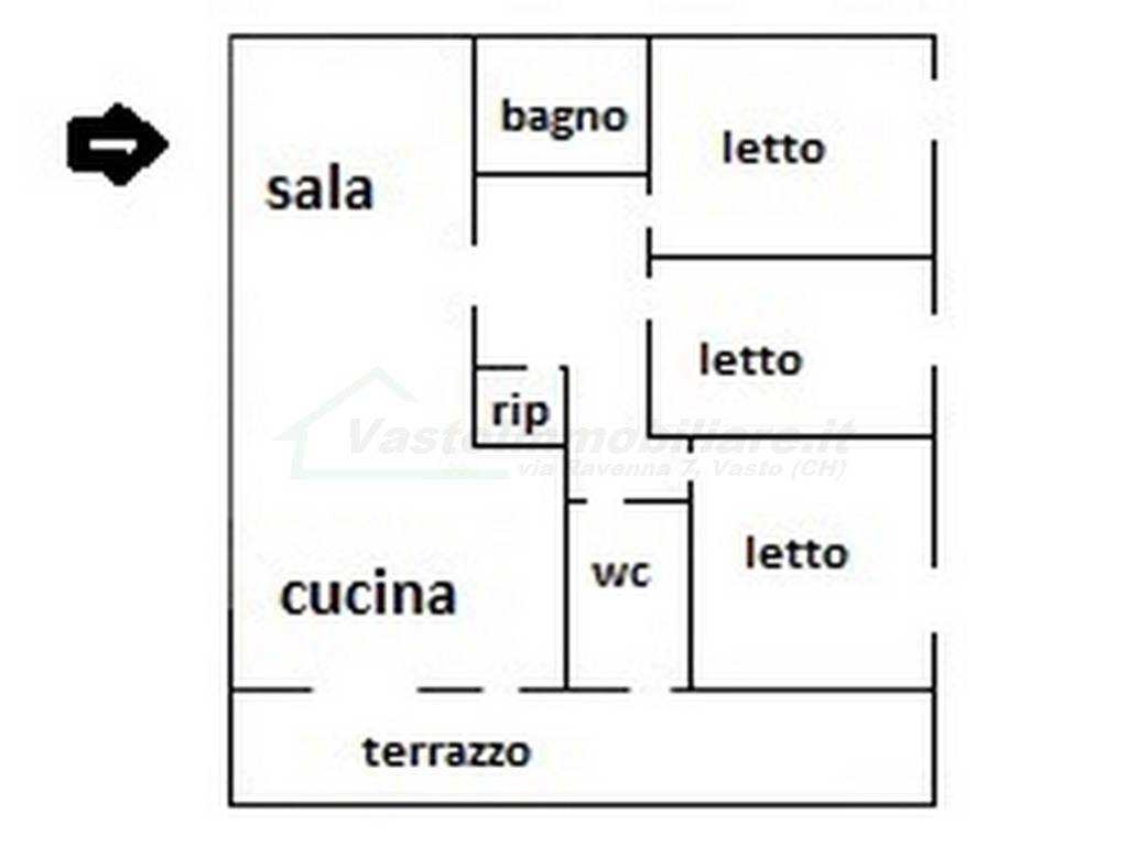 Appartamento a Vasto in Via Giulio Cesare, 39 - Foto 3