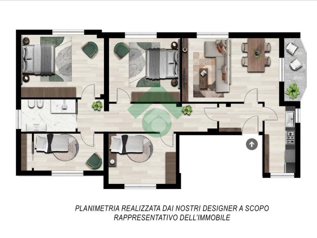Appartamento a Castello di brianza in Via Monte Barro, 002 - Foto 2