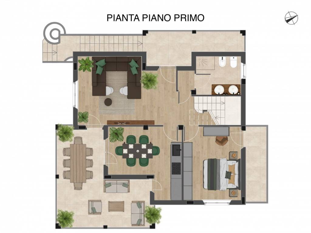 Villa a Orbassano in Strada Stupinigi n.79 - Foto 2