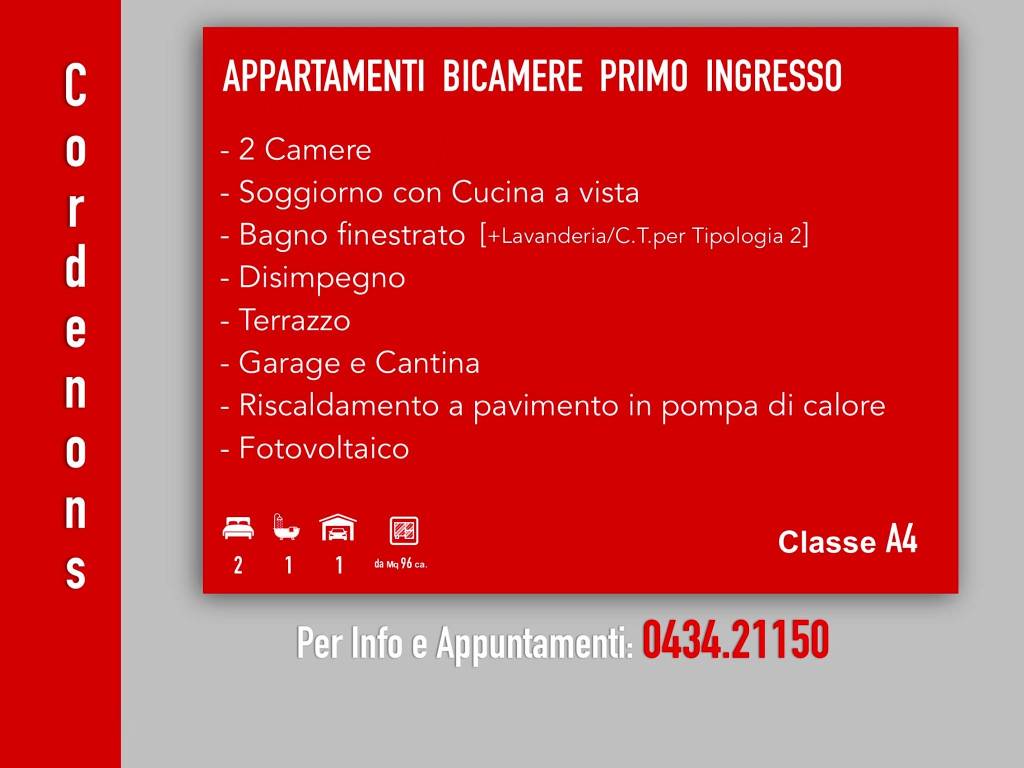 Appartamento a Cordenons in Via Sclavons, 90909 - Foto 2