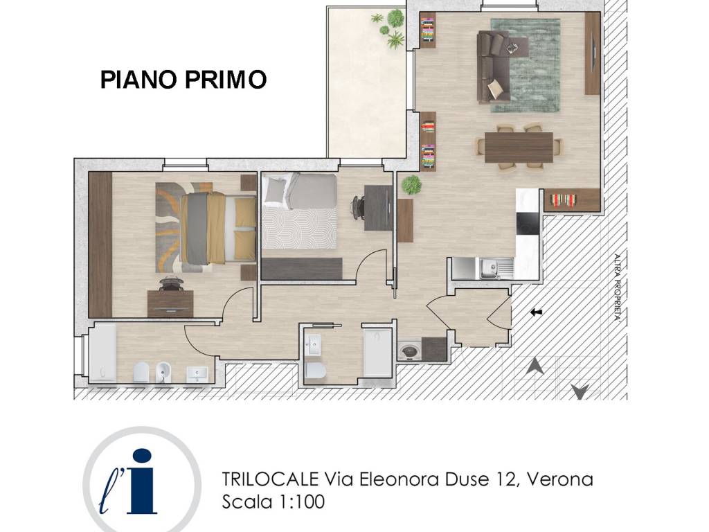 Appartamento a Verona in Via Eleonora Duse, 12 - Foto 2