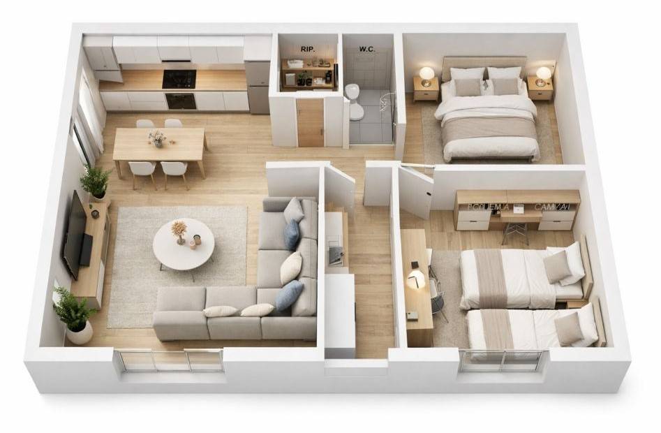 Appartamento a Casalgrande in Piazza Martiri della Libertà - Foto 5