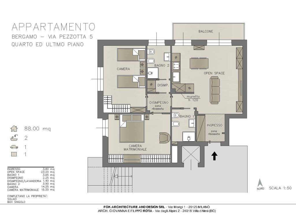 Appartamento a Bergamo in Via Giovanni Pezzotta - Foto 3