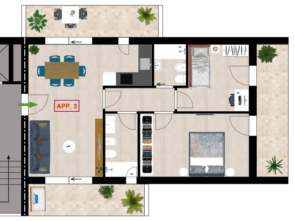 Appartamento a Lecce in Via Gianserio Strafella, 17 - Foto 4