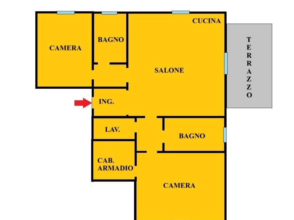 Appartamento a Imola in APP.TO con TERRAZZO - Classe 