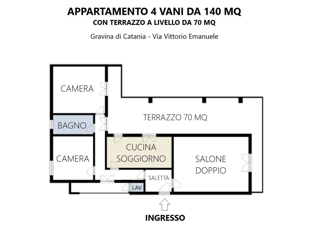 Appartamento a Gravina di catania in Via Vittorio Emanuele II, 117 - Foto 2