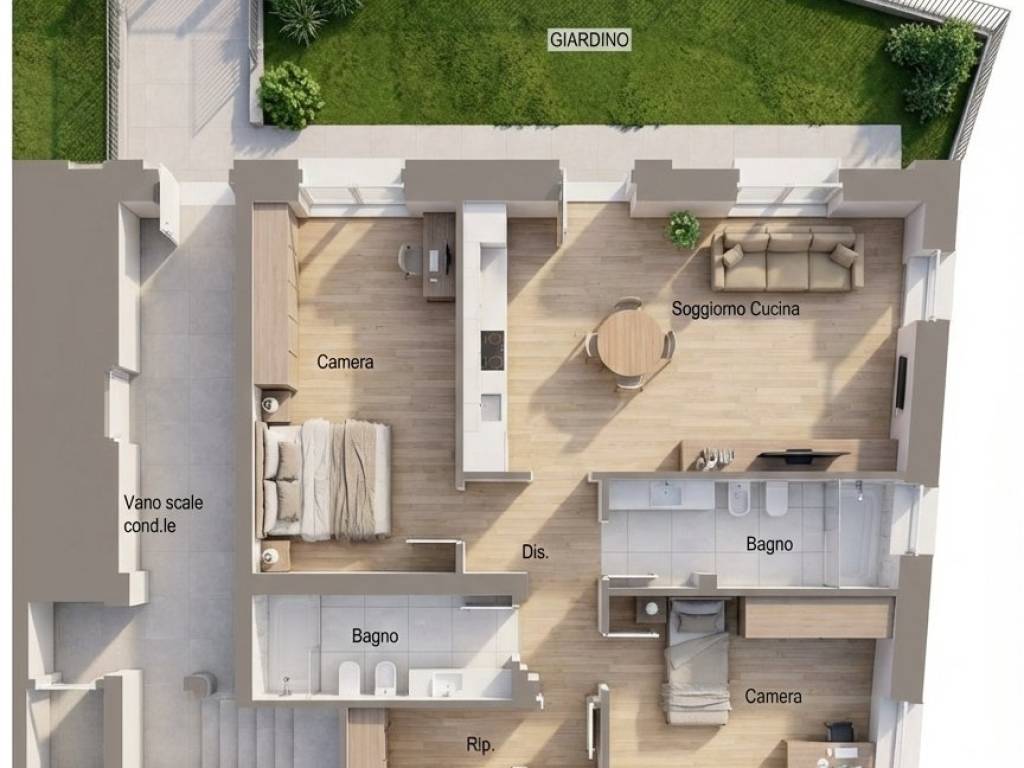 Appartamento a Melzo in Via Montello, 12 - Foto 3