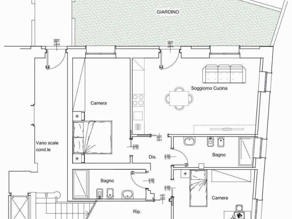Appartamento a Melzo in Via Montello, 12 - Foto 4