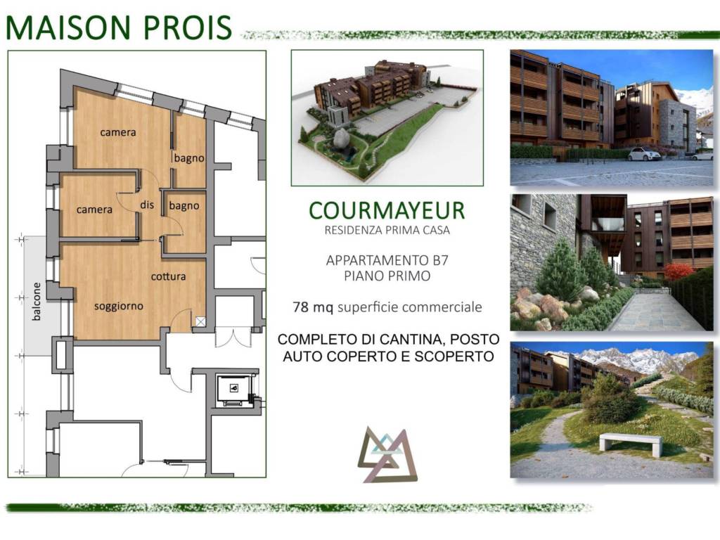 Appartamento a Courmayeur in Strada Larzey, 27 - Foto 2