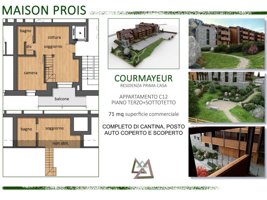 Appartamento a Courmayeur in Strada Larzey, 27 - Foto 3