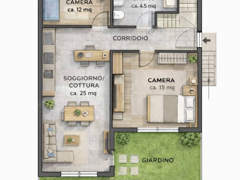 Appartamento a Montegaldella in Stradone Fedele Lampertico, 16 - Foto 3