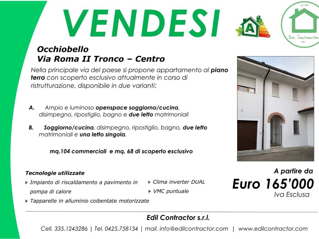 Appartamento a Occhiobello in Via Roma Tronco 2, 1 - Foto 2