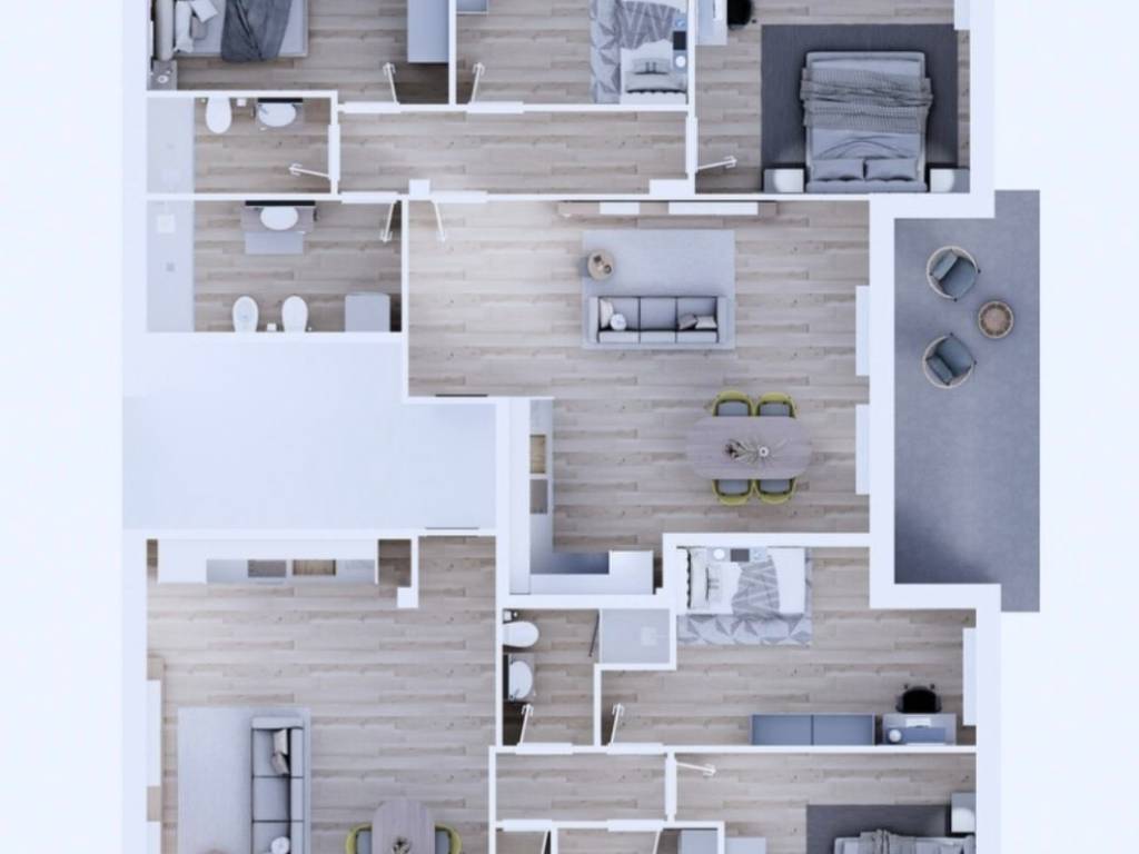 Appartamento a Rovigo in Piazza Lorenzo Perosi, 9 - Foto 3