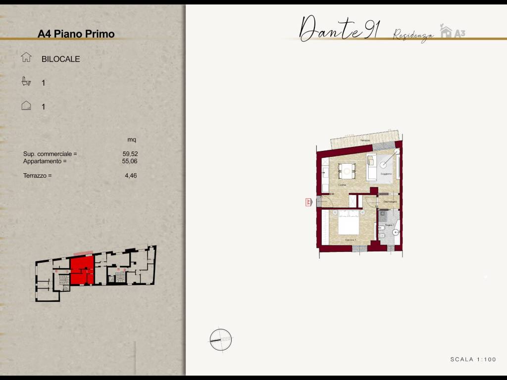 Appartamento a Cattolica in Via Dante, 91 - Foto 3