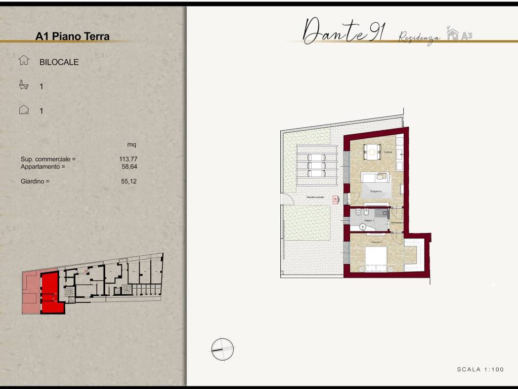 Appartamento a Cattolica in Via Dante, 91 - Foto 3