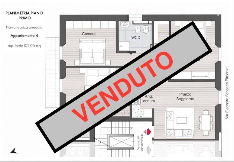 Appartamento a Firenze in Via Eleonora Fonseca Pimentel, 4 - Foto 1