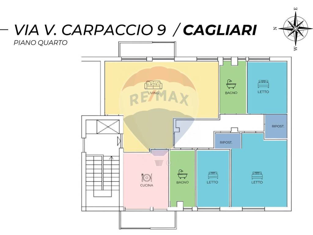 Appartamento a Cagliari in via carpaccio, 9 - Foto 2
