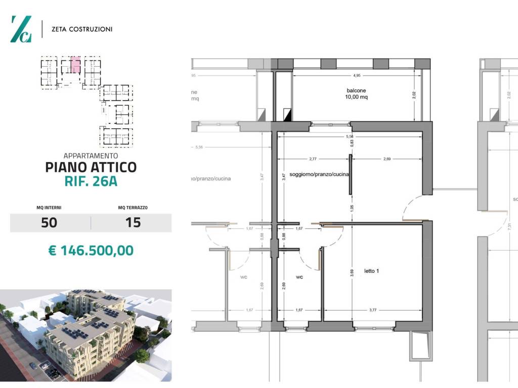 Attico / mansarda a Cisterna di latina in Via Brigate Partigiane, 60A, 60A - Foto 2