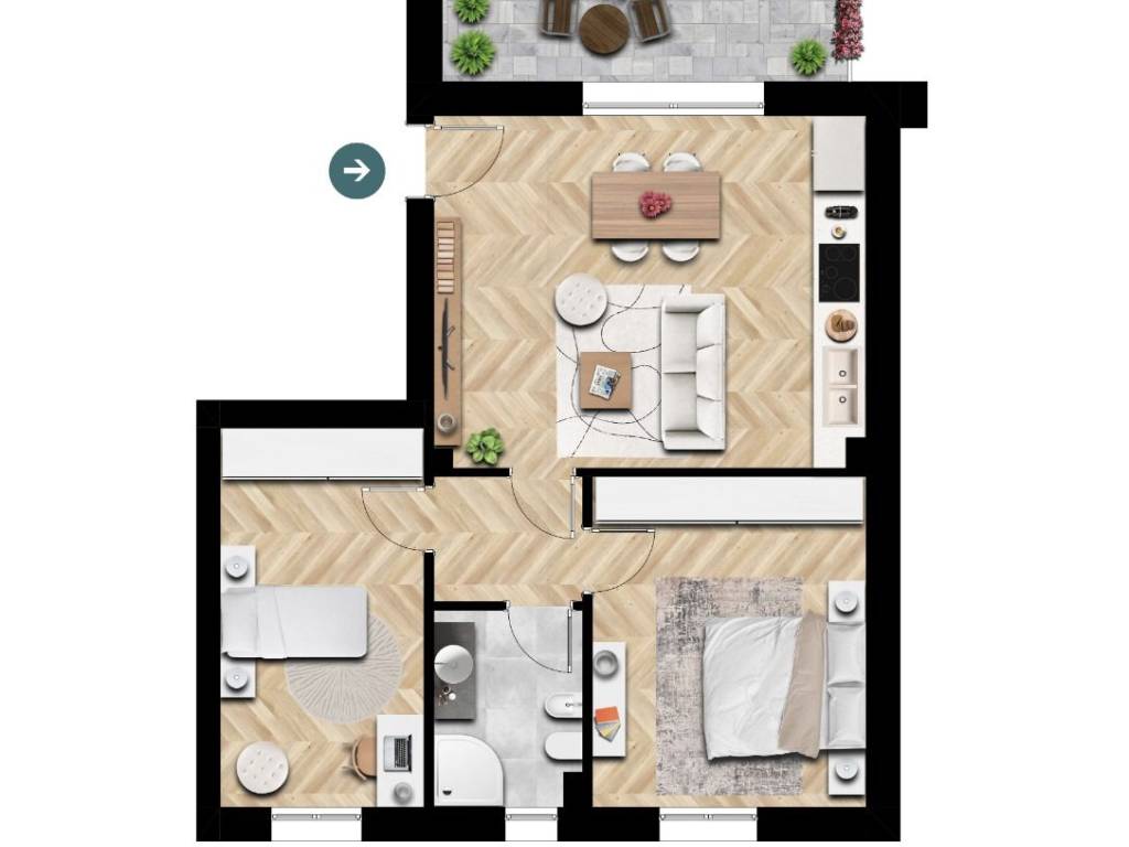 Appartamento a Borgo virgilio in Strada del Corriere, 4 - Foto 2