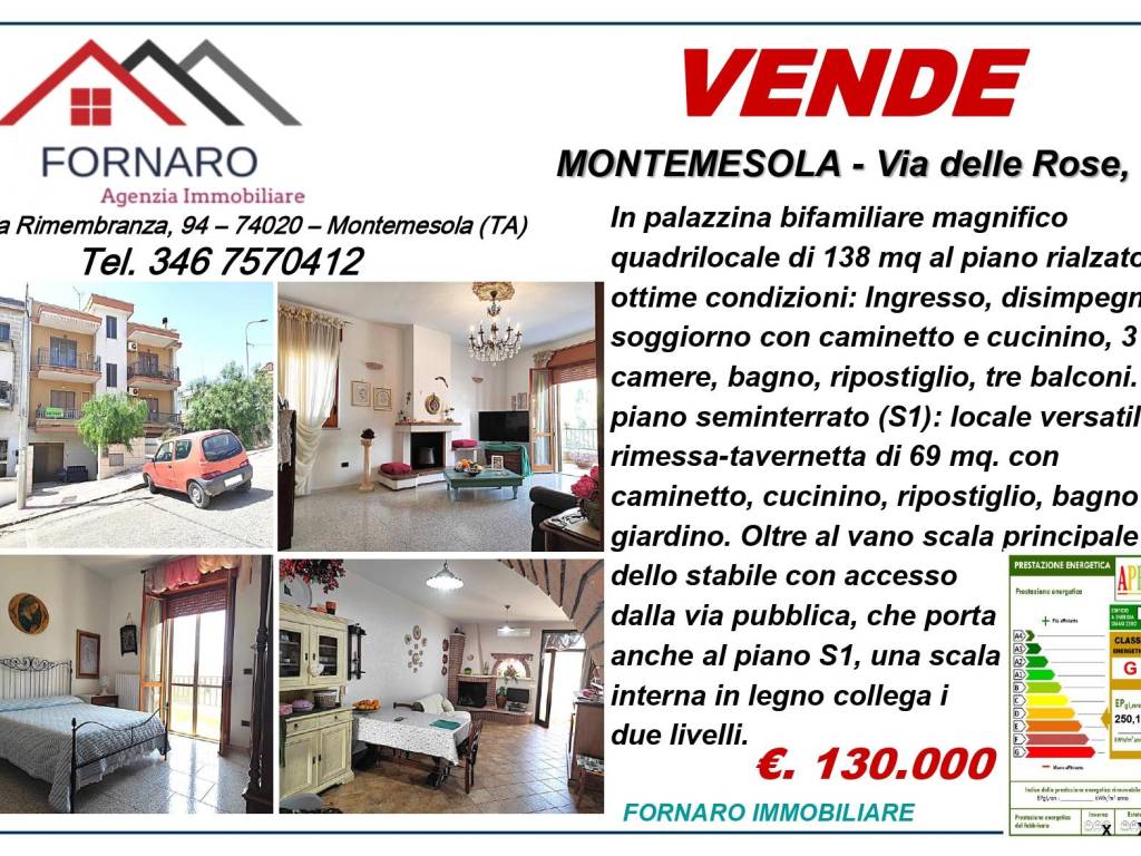 Appartamento a Montemesola in Via delle Rose, 1 - Foto 2