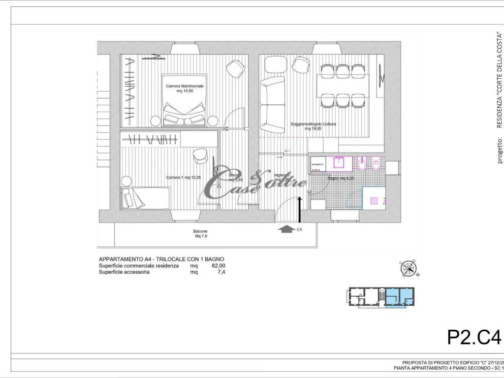 Appartamento a Carimate in Via Papa Giovanni XXIII, 18 - Foto 2