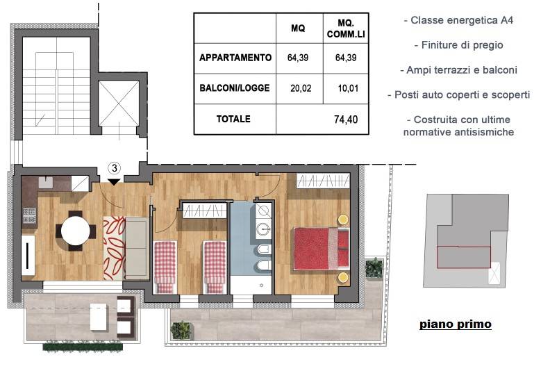 Appartamento a Riccione in Viale Tassoni, 22 - Foto 2