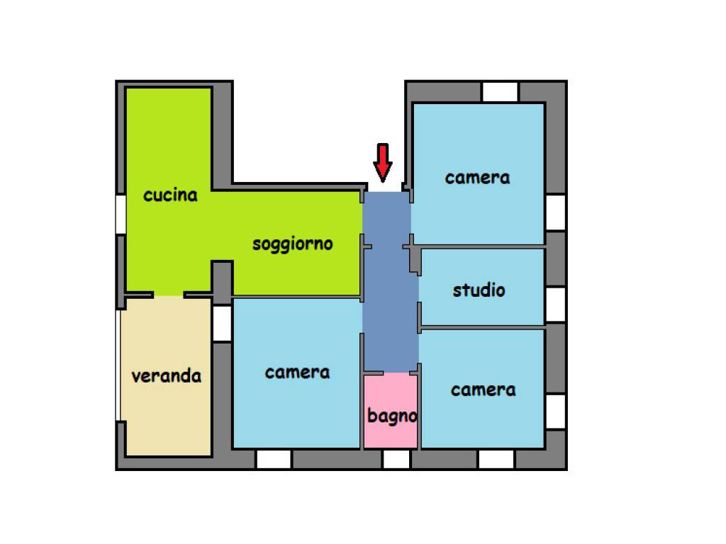 Casa indipendente a Fermo in Viale Trieste, 143 - Foto 3