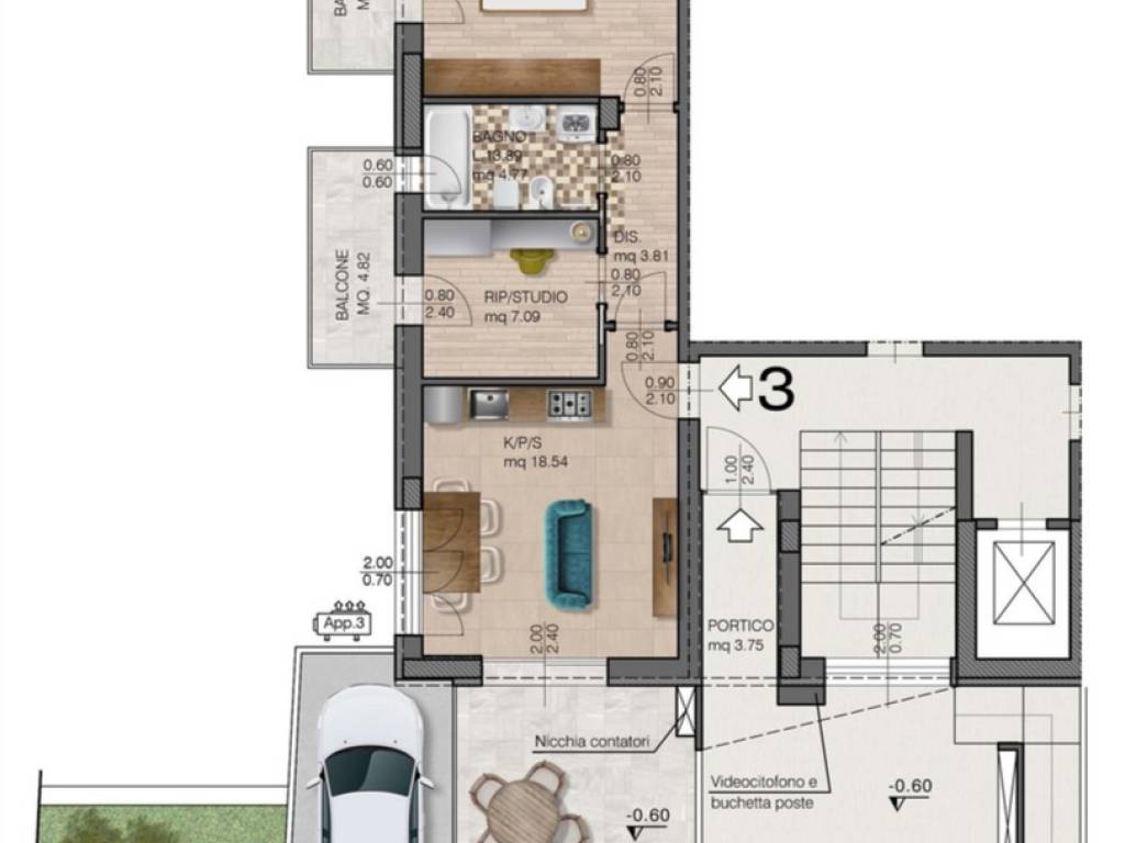 Appartamento a Riccione in Viale Adige, 2 - Foto 3