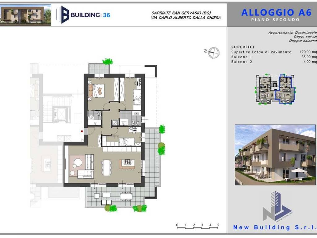 Appartamento a Capriate san gervasio in Via Generale Carlo Alberto dalla Chiesa - Foto 2