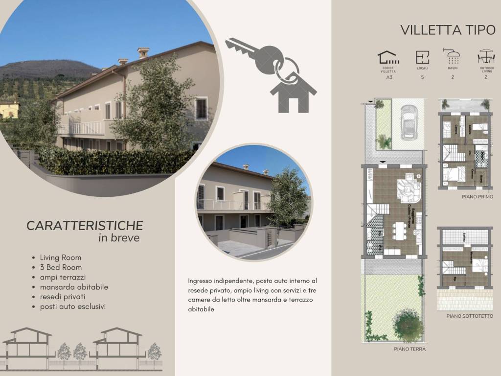 Villetta a schiera a Montale in Via Risorgimento, 25 - Foto 2