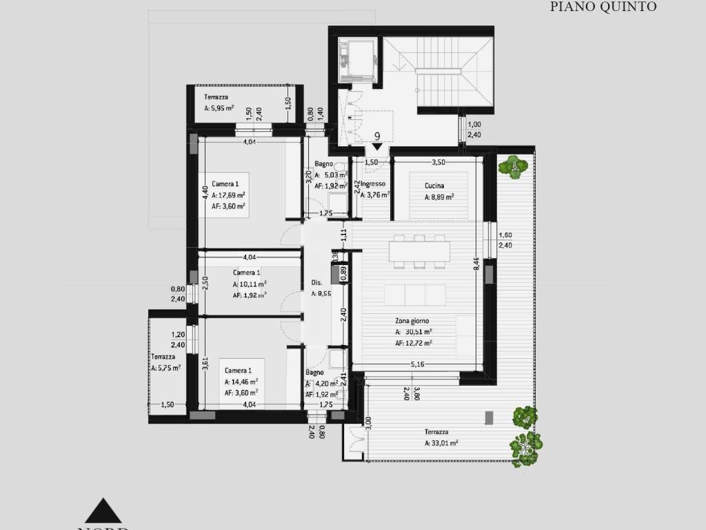 Attico / mansarda a Verona in Via Agrigento, 35B - Foto 5