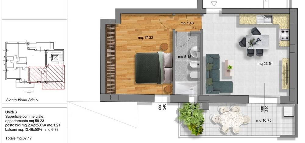 Appartamento a Rimini in Via Pietro Verri, 11 - Foto 2